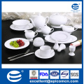 table super white round serving accessories plain white porcelain hotel ware